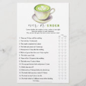 抹茶ブライダルシャワー以上またはゲーム中 (正面)