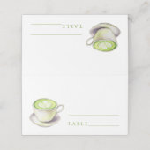 抹茶ブライダルシャワー結婚ズ座席表 プレイスカード (外部開封)