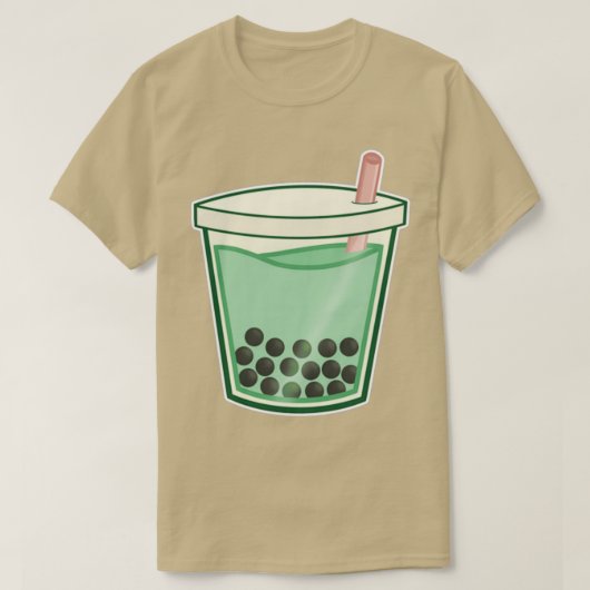 抹茶ボバティー3 Tシャツ (デザイン正面)