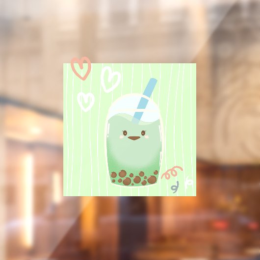 抹茶ボバ緑茶抹茶 ウィンドウサイン (シート2)