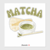 抹茶ボバ緑茶抹茶 シール (シート)