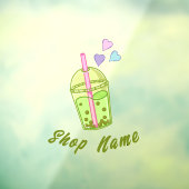 抹茶ボバ緑茶, 抹茶窓ステッカー ウィンドウサイン (シート3)