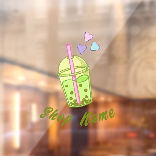 抹茶ボバ緑茶, 抹茶窓ステッカー ウィンドウサイン (シート2)