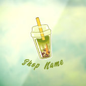 抹茶ボバ緑茶, 抹茶窓ステッカー ウィンドウサイン (シート3)