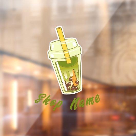 抹茶ボバ緑茶, 抹茶窓ステッカー ウィンドウサイン (シート2)