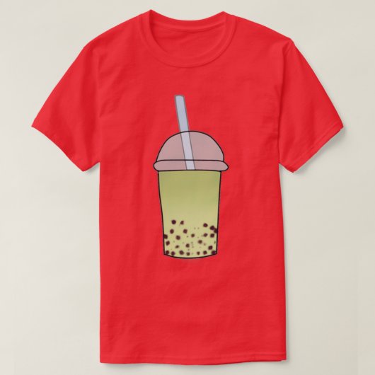 抹茶ボバ茶バブルティー飲料1 Tシャツ (デザイン正面)