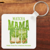 抹茶ママグリーンティーグリッターマママギフトカフェ キーホルダー (裏面)