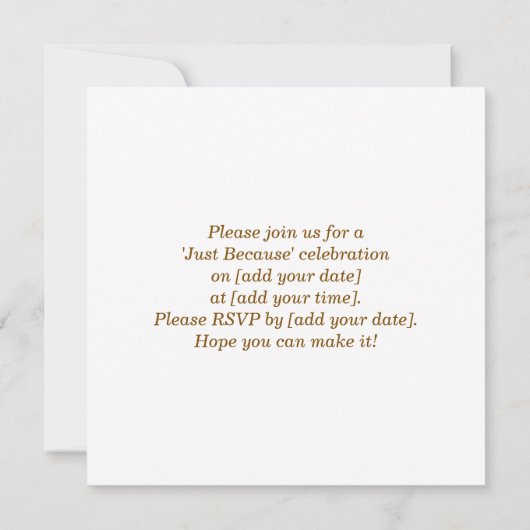 抹茶ママグリーンティーグリッターマママギフトカフェ 招待状 (裏面)