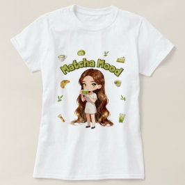 抹茶ムードの美しいデザイン - 可愛らしい緑茶の雰囲気 Tシャツ