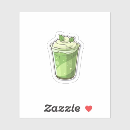 抹茶ラテアイス シール (シート)