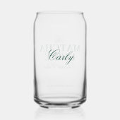 抹茶ラテーパーソナライズされたバー ガラス缶 (裏面)