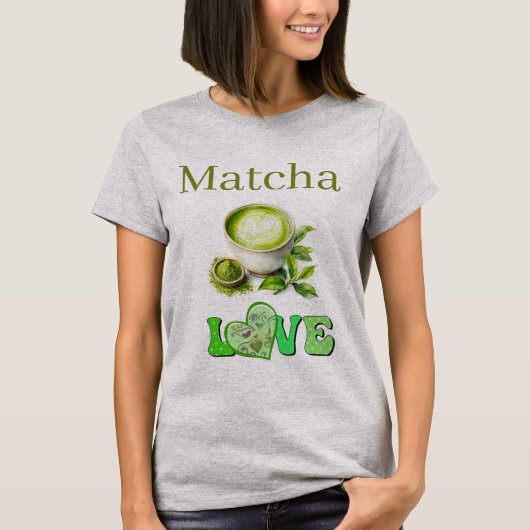 抹茶ラブTシャツ Tシャツ (正面)