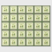抹茶包装紙 ラッピングペーパー (フラット)
