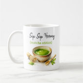 抹茶愛好家のための面白い抹茶グリーンティーマグ コーヒーマグカップ (左)