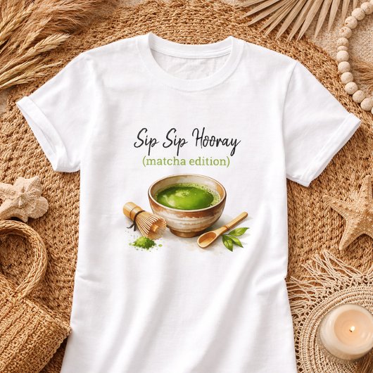 抹茶愛好家のための面白い抹茶グリーンティーTシャツ Tシャツ