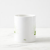 抹茶愛好家の朝のグリーンマグ コーヒーマグカップ (中央)