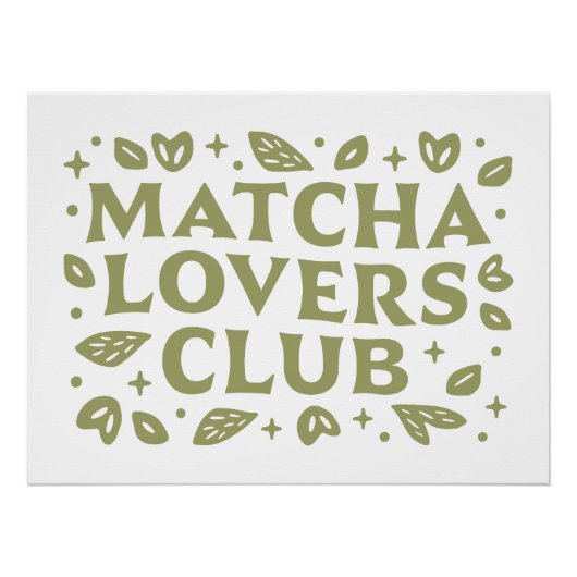 抹茶愛好家クラブ美学 ポスター (正面)