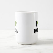 抹茶愛好家マグカップ - かわいい緑茶の美意識カップ コーヒーマグカップ (中央)