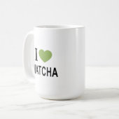 抹茶愛好家マグカップ - かわいい緑茶の美意識カップ コーヒーマグカップ (正面左)