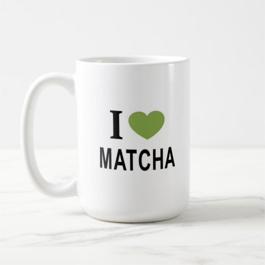 抹茶愛好家マグカップ - かわいい緑茶の美意識カップ コーヒーマグカップ (左)