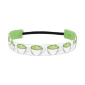 抹茶日本の緑茶ラテティーカップグルメ アスレチックヘッドバンド (正面)