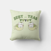 抹茶緑茶抹茶最高の茶 クッション (正面)