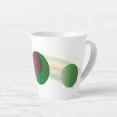 抹茶・小豆 カフェラテマグ (右アングル)