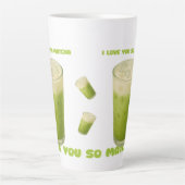 抹茶、抹茶が大好き カフェラテマグ (正面)