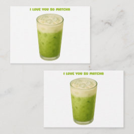 抹茶、抹茶が大好き ノートカード