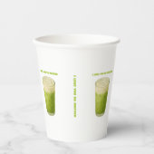 抹茶、抹茶が大好き 紙コップ (正面)