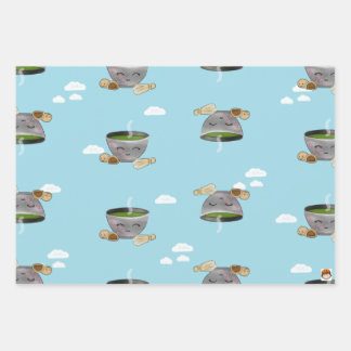 抹茶・餅包み紙 ラッピングペーパーシート