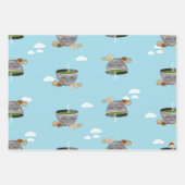 抹茶・餅包み紙 ラッピングペーパーシート (正面2)