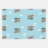 抹茶・餅包み紙 ラッピングペーパーシート (正面)