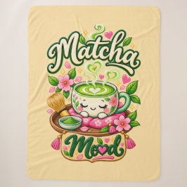 抹茶Mood ～ かわいいマッチョ茶 シェルパブランケット