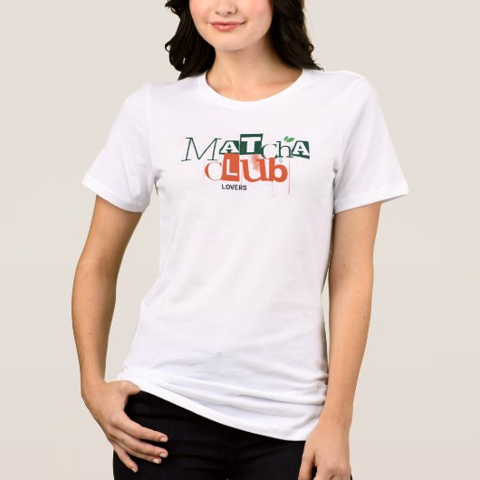 抹茶Tシャツ – 美しいデザインの抹茶愛好家向けTシャツ トライブレンドTシャツ (正面)