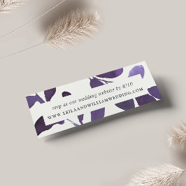 押されたボ結婚タニカルのWebサイトRSVPカード