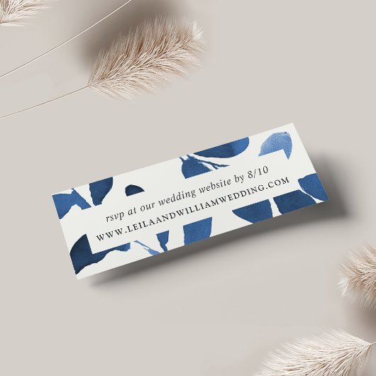 押されたボ結婚タニカルのWebサイトRSVPカード