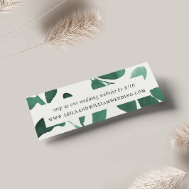 押されたボ結婚タニカルのWebサイトRSVPカード