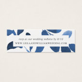 押されたボ結婚タニカルのWebサイトRSVPカード (正面)