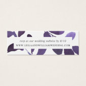 押されたボ結婚タニカルのWebサイトRSVPカード (正面)