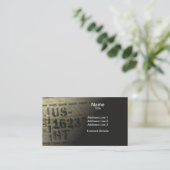 押された古いパレット板グランジなぼろぼろの上品 名刺 (スタンド正面)