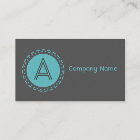 押された点の青い暗闇 名刺 (正面)