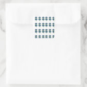 押された花ボホワイルドフラワーズコテージコア スクエアシール (バッグ)