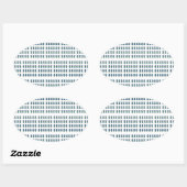 押された花ボホワイルドフラワーズコテージコア 楕円形シール (シート)