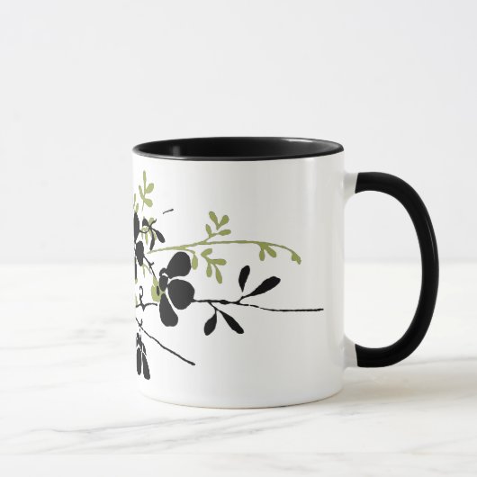 押された花 マグカップ (右)