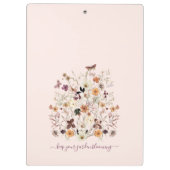 押された野草植物性フローラ クリップボード (裏面)