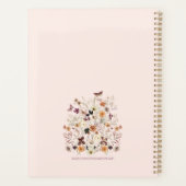 押された野草植物性フローラ プランナー手帳 (裏面)