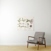 押された開花 – ピンク タペストリー (インサイチュ(横))