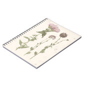 押された開花 – ピンク ノートブック (左側)