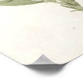 押された開花 – ピンク ポスター (角)